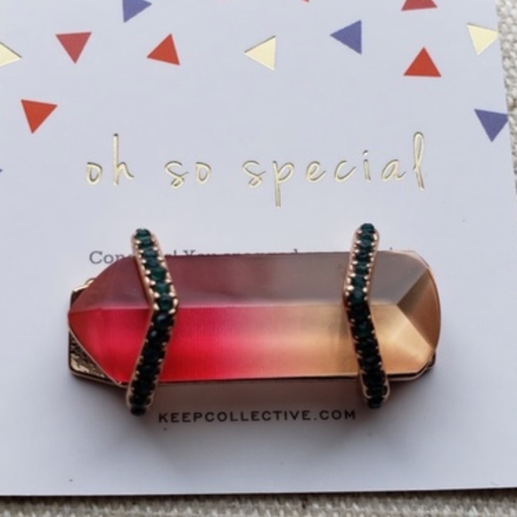 NWT Stella & Dot - Keep Collective reversible yellow/camel leather band & charm - Picture 4 of 4